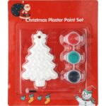 Christmas tree painting, paints, and a brush - Image 4