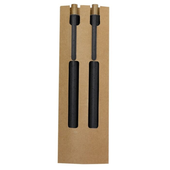axpol-VA635-0-VA635-03_AAB01.jpg Wheat straw writing set, ball pen and "infinity" pencil - Image 1