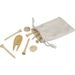 Wooden golf accessories set