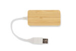 Bamboo splitter USB HUB with replaceable plug - RIVO - Image 3