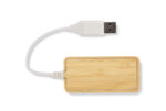 Bamboo splitter USB HUB with replaceable plug - RIVO - Image 4