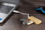 Bamboo splitter USB HUB with replaceable plug - RIVO - Image 5