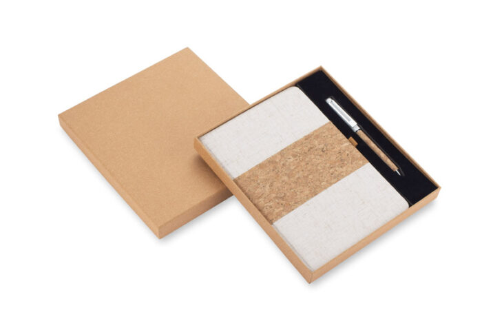 bluecollection-18003-0-18003-17.jpg Set - notebook with pen CALMO A5 - Image 1