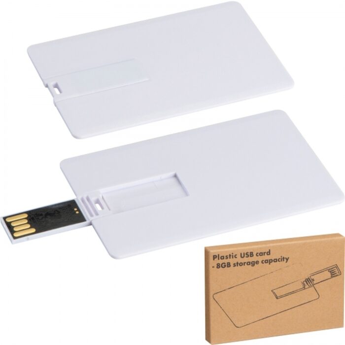 macma-20336-0-pendrive-plastikowy-karta-8gb-2033606.jpg Plastic card USB flash drive 8GB 2.0 LEONA - Image 1