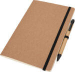 A5 notebook with blank pages and pen made of recycled materials CHLOE