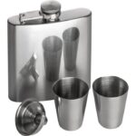 Hip flask 178 ml with 2 shot glasses FAITH