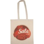 Cotton bag with long handles 140 g/m² GIOVANNI - Image 5