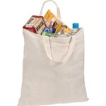 Cotton bag with short handles 140 g/m2 REBECA