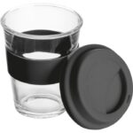 Glass mug with lid 300 ml AMANDA - Image 2