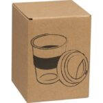 Glass mug with lid 300 ml AMANDA - Image 4