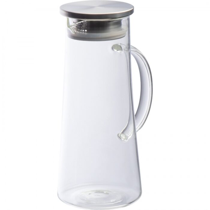 macma-80798-0-dzbanek-szklany-z-sitkiem-1400-ml-8079866-2.jpg Glass jug with strainer 1350 ml ELLIOTT - Image 1