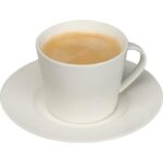 Ceramic cup with saucer 175 ml LYNN - Image 2
