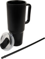 XXL mug with straw 1200 ml TEODORA - Image 2