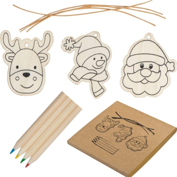 macma-93170-0-zawieszki-na-choinke-do-kolorowania-z-kredkami-9317013.jpg Christmas tree hangings for coloring with crayons PABLO - Image 1