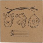 Christmas tree hangings for coloring with crayons PABLO - Image 3