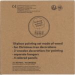 Christmas tree hangings for coloring with crayons PABLO - Image 5