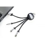 3in1 charging cable with illuminated logo