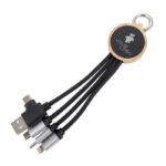 3in1 charging cable with illuminated logo