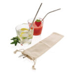 Reusable stainless steel 3 pcs straw set - Image 3
