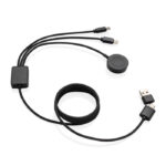 Terra RCS rPET 6-in-1 60W charging cable with watch charger - Image 2