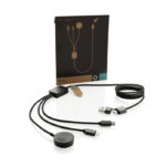 Terra RCS rPET 6-in-1 60W charging cable with watch charger - Image 3