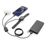 Terra RCS rPET 6-in-1 60W charging cable with watch charger - Image 4