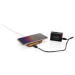 Bamboo 5W wireless charger with USB - Image 5