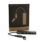 Terra RCS recycled aluminium hub with 3 USB ports - Image 4