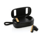 RCS recycled plastic & bamboo TWS earbuds - Image 2