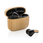 Bamboo TWS earbuds with RCS recycled plastic - Image 2