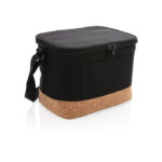 Two tone cooler bag with cork detail - Image 2