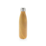 Vacuum insulated stainless steel bottle with wood print - Image 2