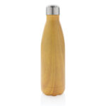 Vacuum insulated stainless steel bottle with wood print - Image 4