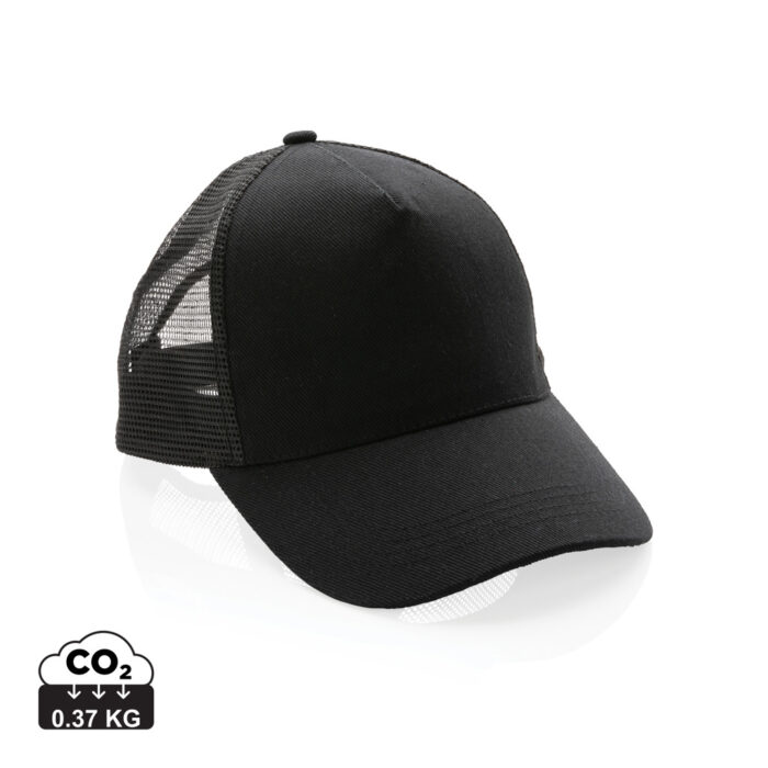 xdconnects-P453.35-0-P453.351__S_0__0aaca64d90bb43a5a978fe63b477a364.jpg Impact AWARE™ Brushed rcotton 5 panel trucker cap 190gr - Image 1