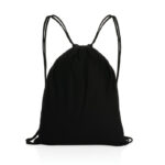 Impact AWARE™ recycled cotton drawstring backpack 145g - Image 4