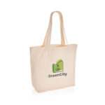 Impact Aware™ 240 gsm rcanvas shopper w/pocket undyed - Image 5