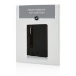 Standard hardcover PU A5 notebook with stylus pen - Image 5
