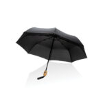 21" Impact AWARE™ RPET 190T bamboo auto open/close umbrella - Image 2