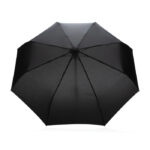 21" Impact AWARE™ RPET 190T bamboo auto open/close umbrella - Image 3
