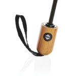 21" Impact AWARE™ RPET 190T bamboo auto open/close umbrella - Image 5