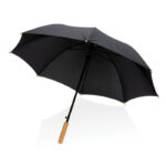 23" Impact AWARE™ RPET 190T auto open bamboo umbrella - Image 5