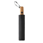 Kaycey 21" AWARE™ RPET Acacia wood mini auto open umbrella - Image 4