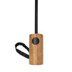 Kaycey 21" AWARE™ RPET Acacia wood mini auto open umbrella - Image 5