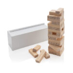 Deluxe tumbling tower wood block stacking game - Image 2
