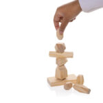 Ukiyo Crios wooden balancing rocks in pouch - Image 3