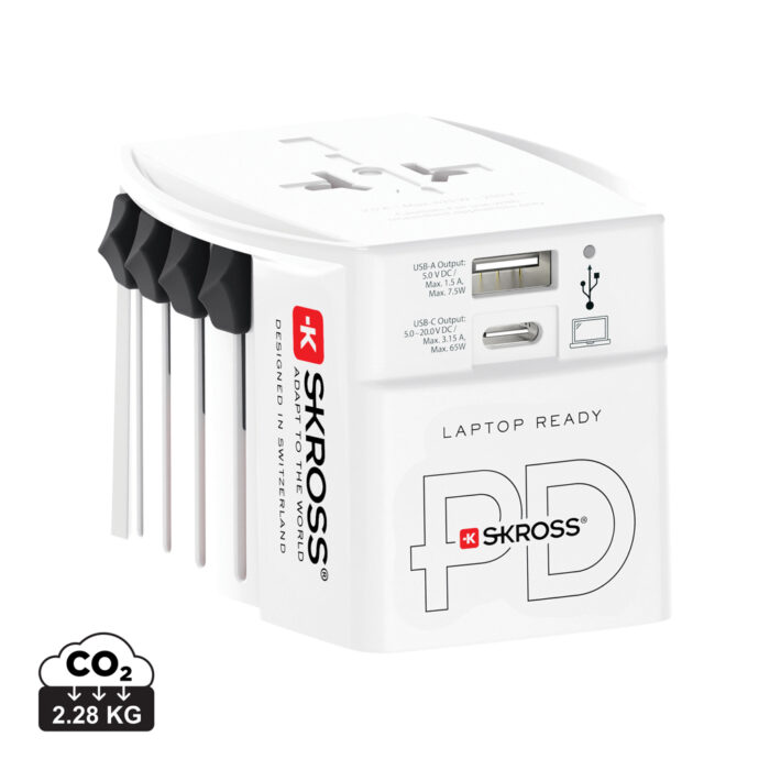 xdconnects-RB1.30297-0-RB1.302976__S_0__c284e23eb1ae4873bb8d8a4b46573f85.jpg SKROSS World Travel Adapter MUV 65W PD with USB C Cable - Image 1