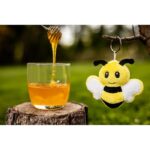RPET plush bee, keyring | Miro - Image 3