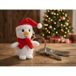 Plush snowman keyring | Anatols - Image 2