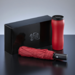 Primo Set: vakuuminis puodelis 400 ml ir automatinis skėtis