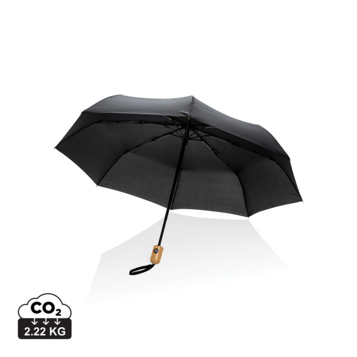 xdconnects-P850.61-0-P850.611__S_0__c7ea70efa4154270932c38253d97bcaa.jpg 21" Impact AWARE™ RPET 190T bamboo auto open/close umbrella - Image 1